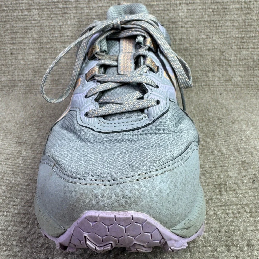 ASICS Gel Venture 9‎ Womens 9 Grey Purple Trail Running Shoes 1012B314 Wide